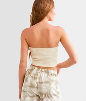 Corset Denim Tube Top