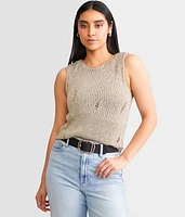 Metallic Sweater Vest