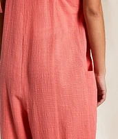 Pleated Wide Leg Jumpsuit