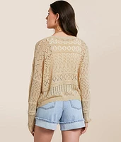 Pointelle Cardigan Sweater