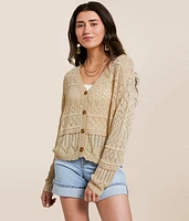 Pointelle Cardigan Sweater
