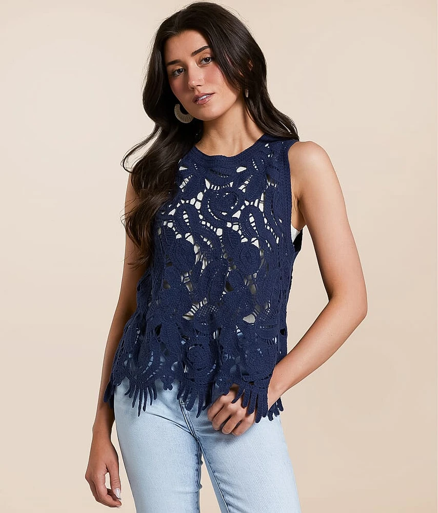 Crochet Fringe Tank Top