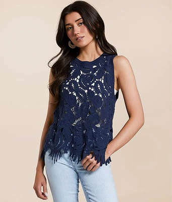 Crochet Fringe Tank Top
