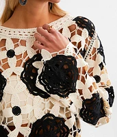 Crochet Cropped Sweater