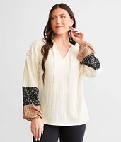 Cable Knit Top