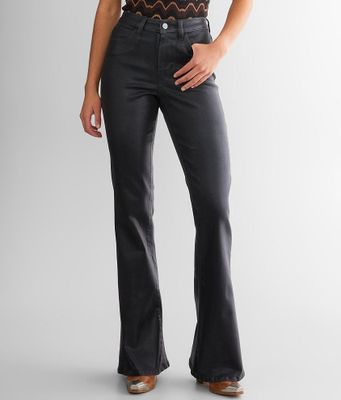 Sterling & Stitch Coated Flare Stretch Pant