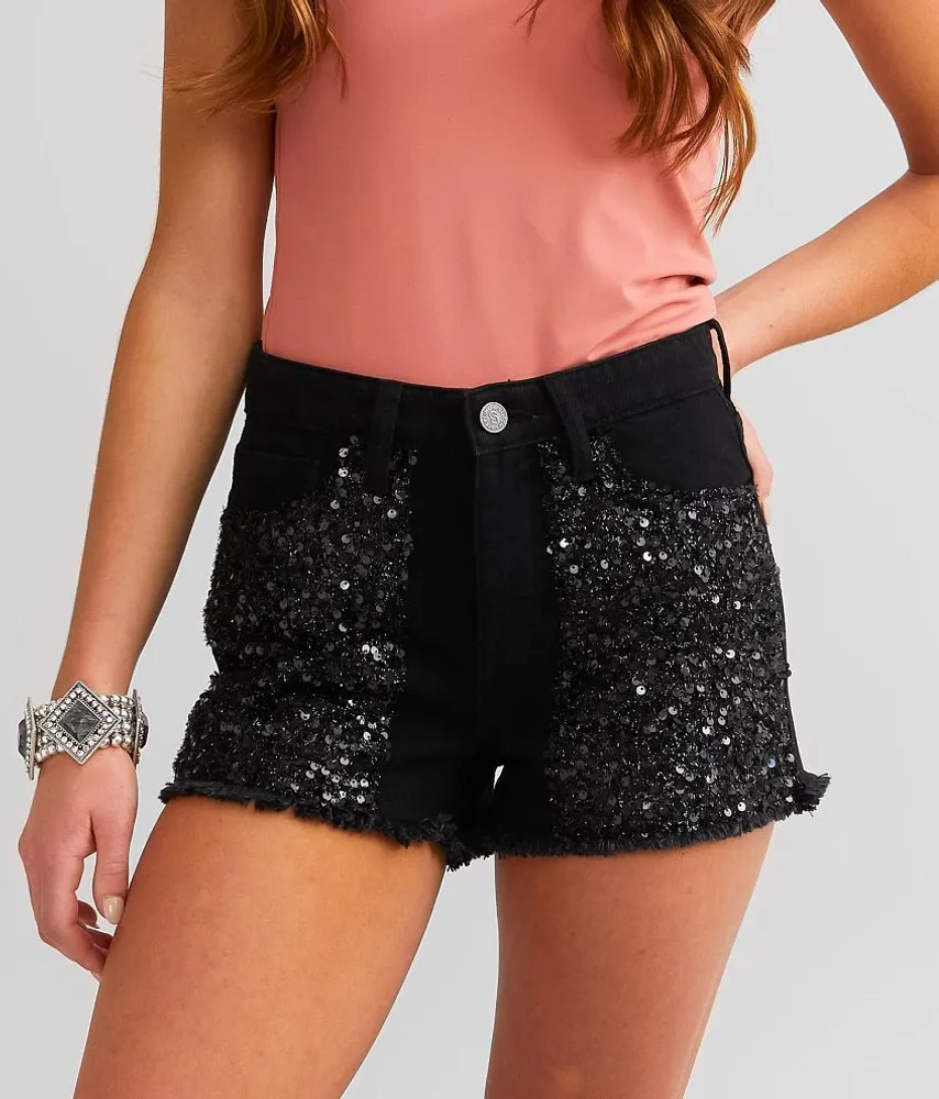 Sterling & Stitch High Rise Sequin Short