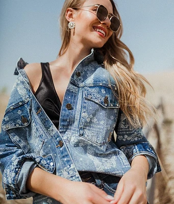 Rhinestone Denim Jacket