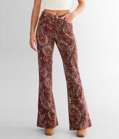 Sterling & Stitch Paisley Corduroy Flare Pant