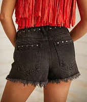High Rise Studded Short