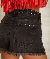 High Rise Studded Short