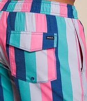 Resort Striped Stretch Swim Trunks