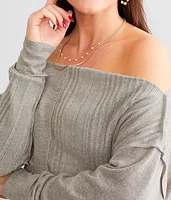 Pieced Off The Shoulder Top
