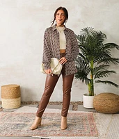 Geo Satin Blouse