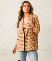 Willow & Root Checkered Blazer