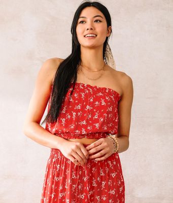 Clover Floral Tube Top