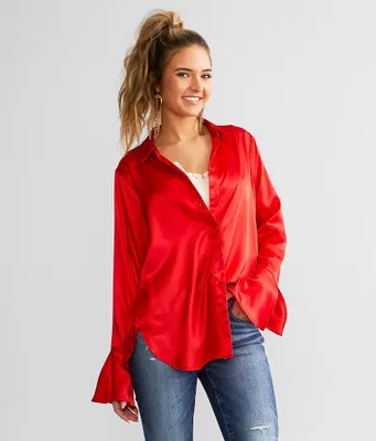 Willow & Root Satin Blouse
