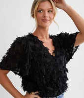 Sparkle Fringe Layered Bodysuit