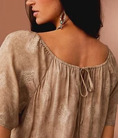 Embroidered Hanky Top