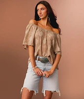 Embroidered Hanky Top