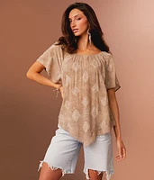 Embroidered Hanky Top