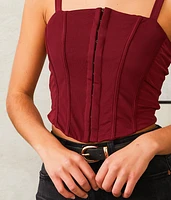 Cropped Corset Tank Top