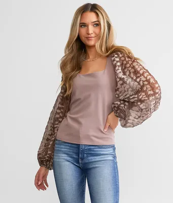 Willow & Root Square Neck Top