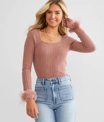 Willow & Root Brushed Knit Top