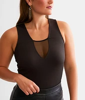 Ribbed Mesh Tank Top