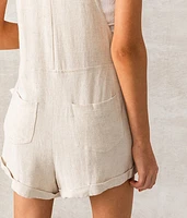 Linen Blend Overall Short