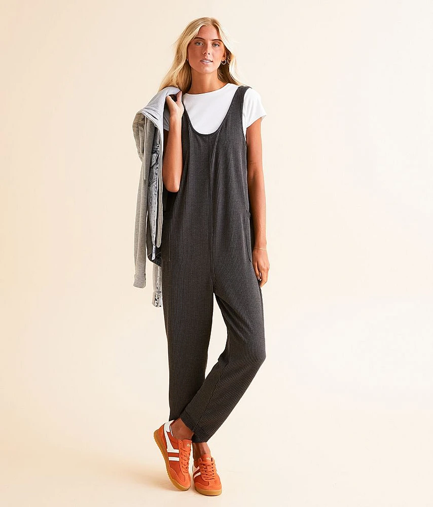 BKE Textured Knit Jumpsuit