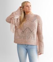 Daytrip Fringe Pointelle Sweater