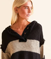 Hooded Henley Sweater