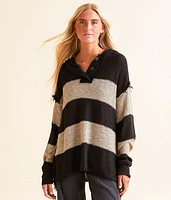 Hooded Henley Sweater