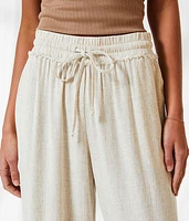 Wide Leg Linen Blend Pant