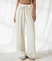 Wide Leg Linen Blend Pant