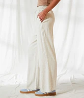 Wide Leg Linen Blend Pant