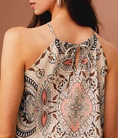High Neck Fringe Tank Top