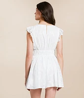 Floral Jacquard Romper