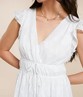 Floral Jacquard Romper