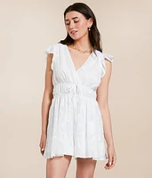Floral Jacquard Romper