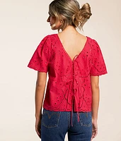 Eyelet Top