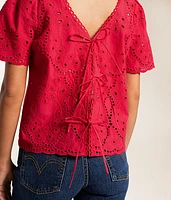 Eyelet Top