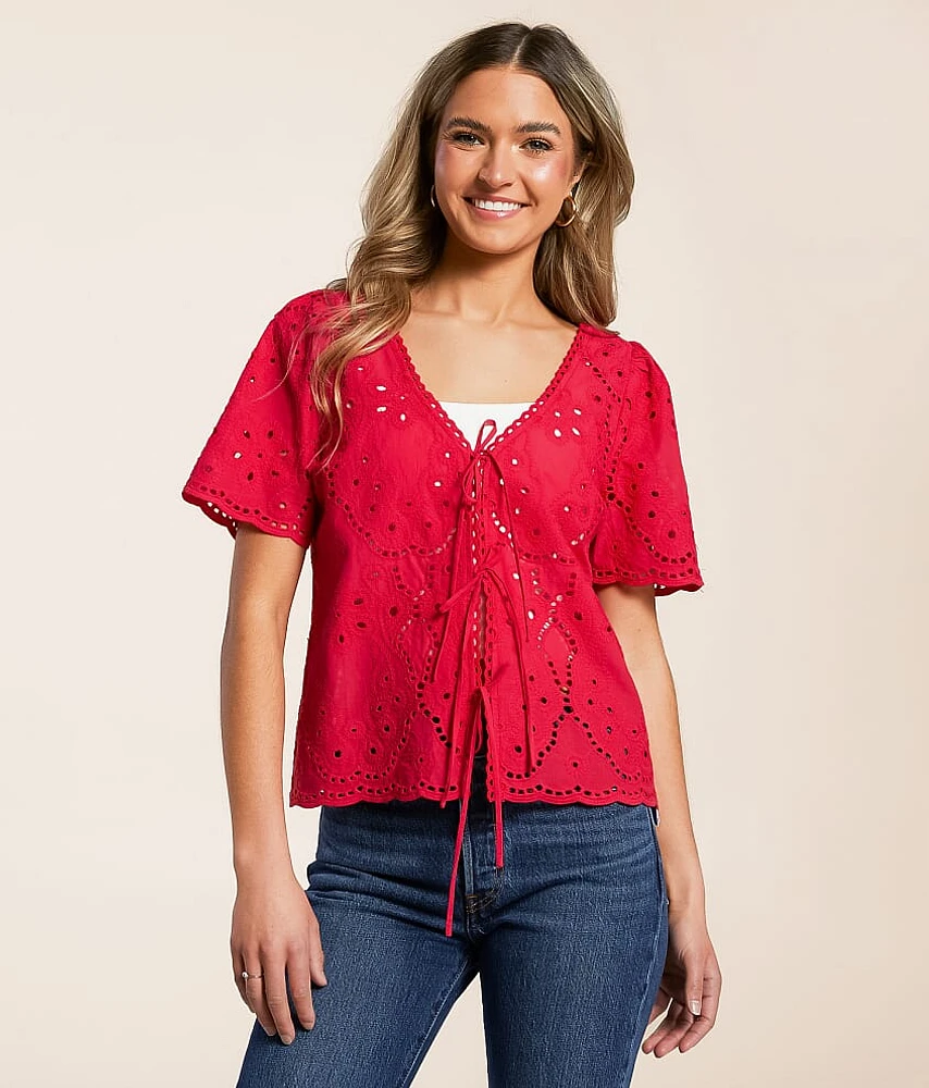 Eyelet Top