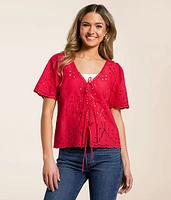 Eyelet Top
