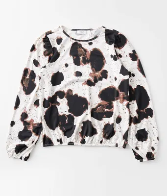 Girls - Willow & Root Cow Print Top