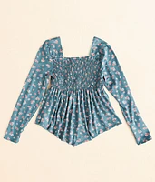 Girls - BKE Floral Smocked Top