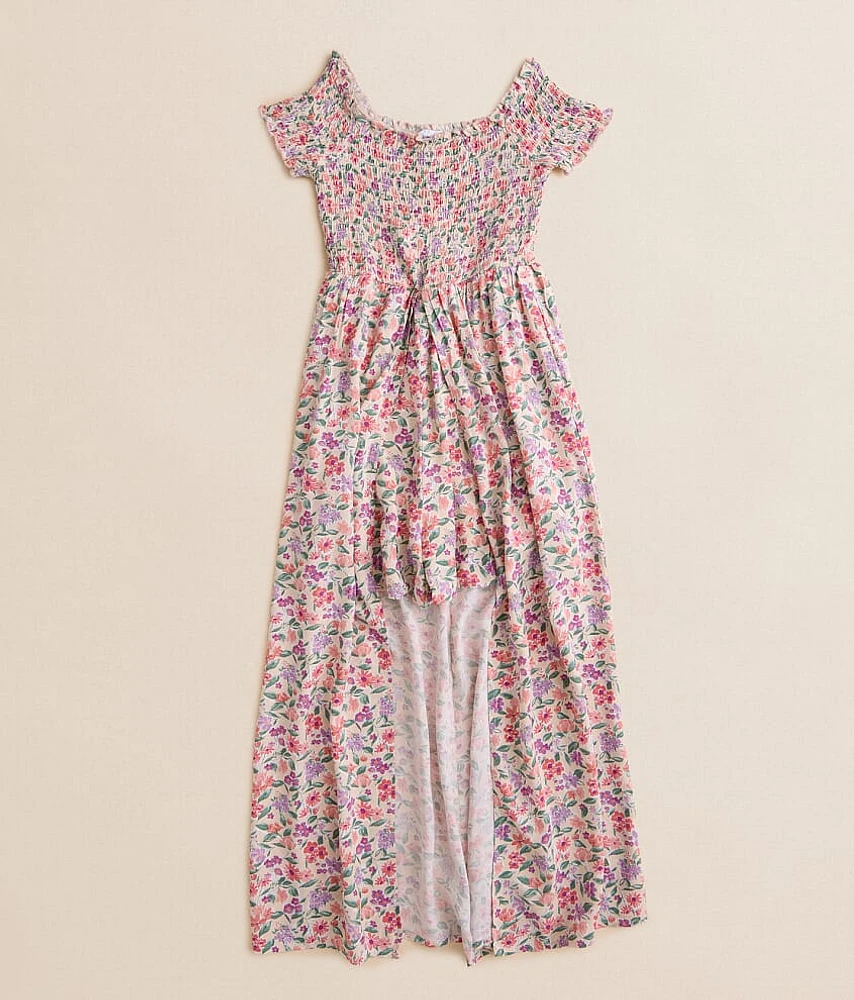 Girls - Floral Maxi Romper