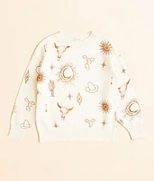 Girls - Modish Rebel Western Icon Sweater