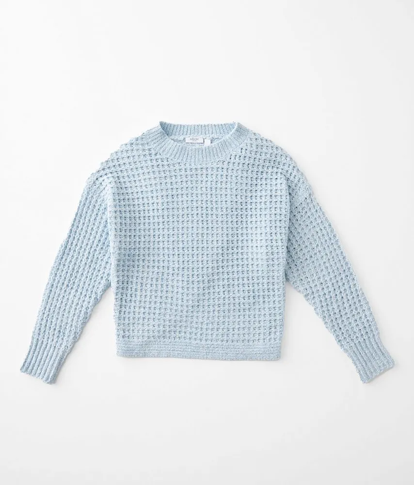 Girls - Willow & Root Chenille Waffle Knit Sweater